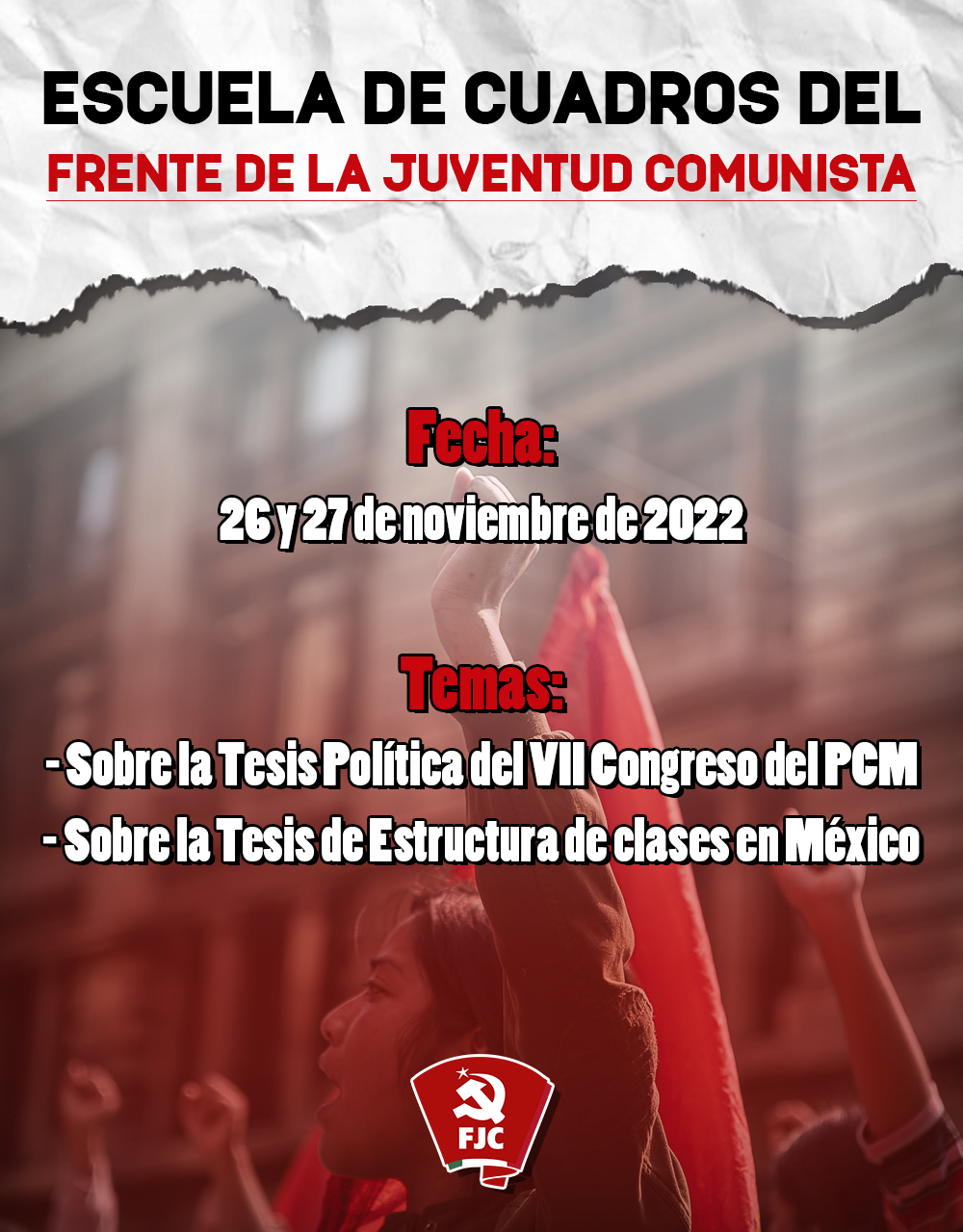 Escuela de cuadros del Frente de la Juventud Comunista